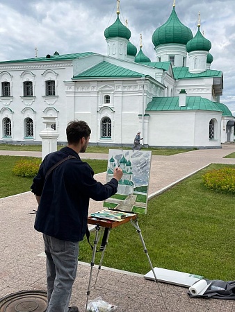 Выездной пленэр художников Санкт-Петербургского Союза художников в Лодейном Поле